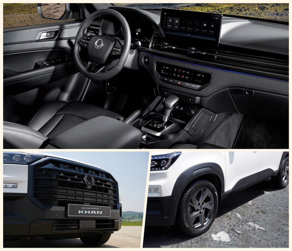 렉스턴 스포츠 칸 블랙엣지 에디션 블랙 포인트. 사진=KGM