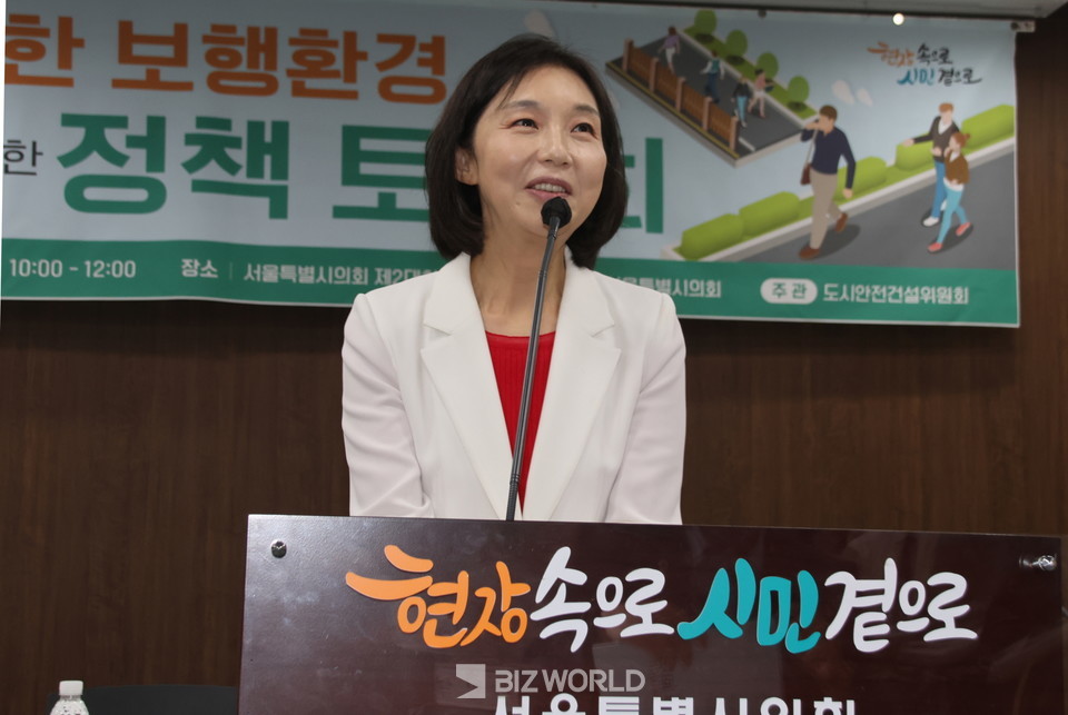 최호정 서울시의회 의장이 축사를 하고 있다. 사진=손진석 기자