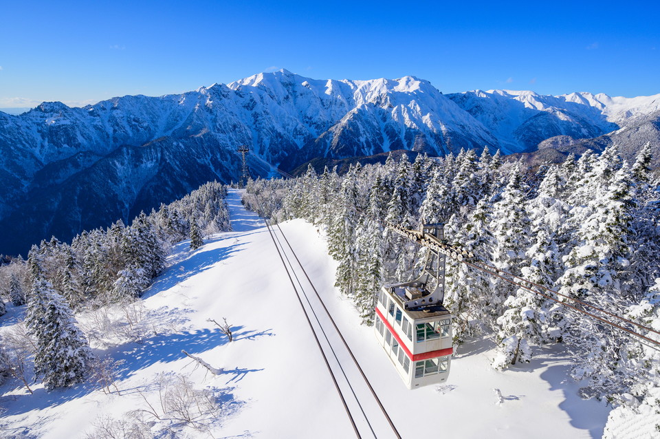 북알프스 니시호다카 설산 트레킹 니시호다카 로프웨이 전경. 사진=혜초여행