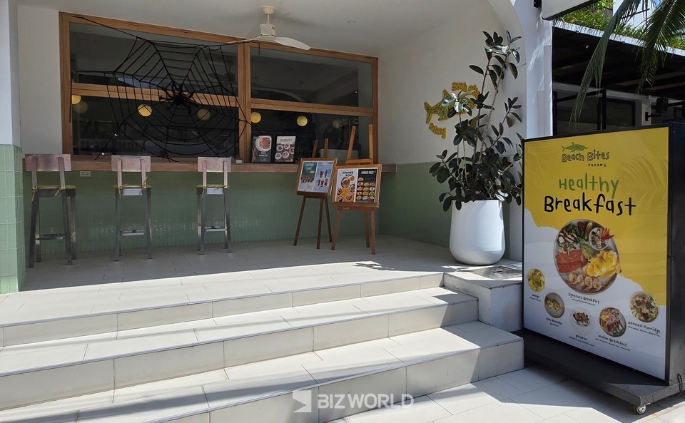 더 넵 리조트 1층 비치바이스 레스토랑 입구. 사진=손진석 기자