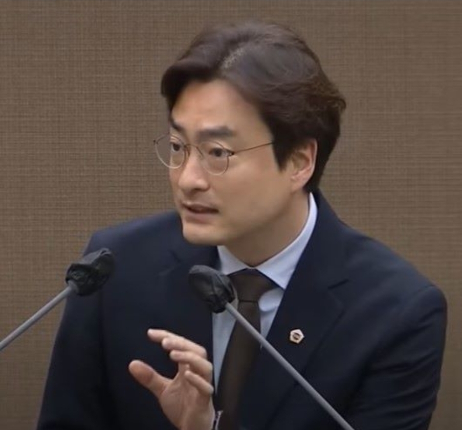 박유진 서울시의원이 5분 발언을 하고 있다. 사진=서울시의회