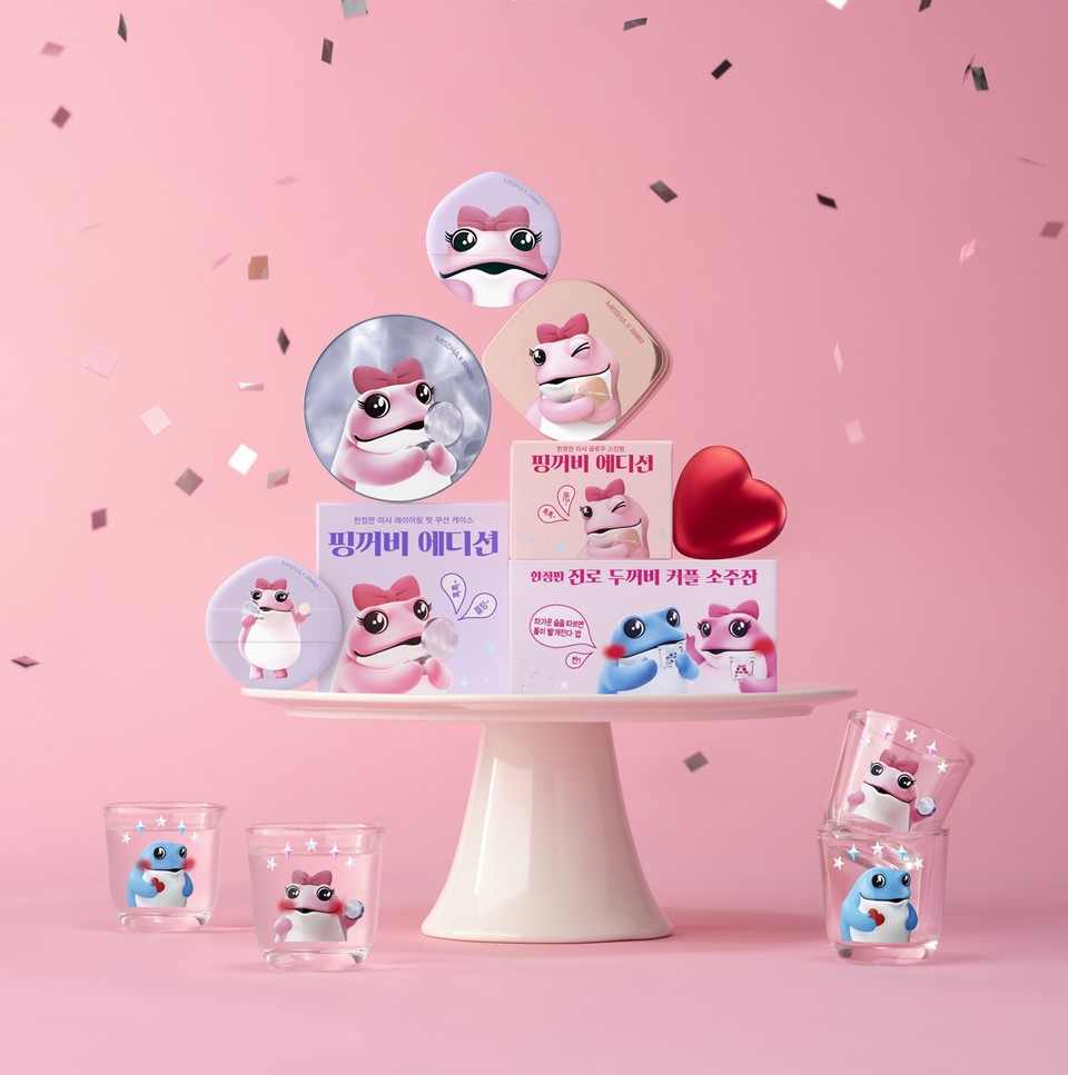 '진로X미샤' 협업 제품 이미지. 사진=하이트진로