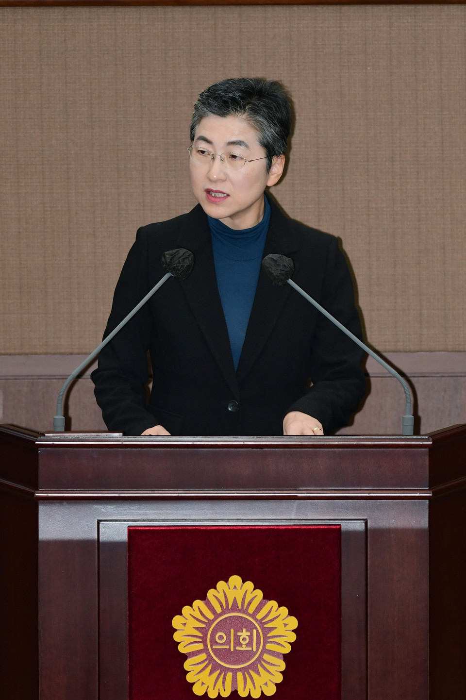 유정희 의원이 5분 발언을 하고 있다. 사진=서울시의회