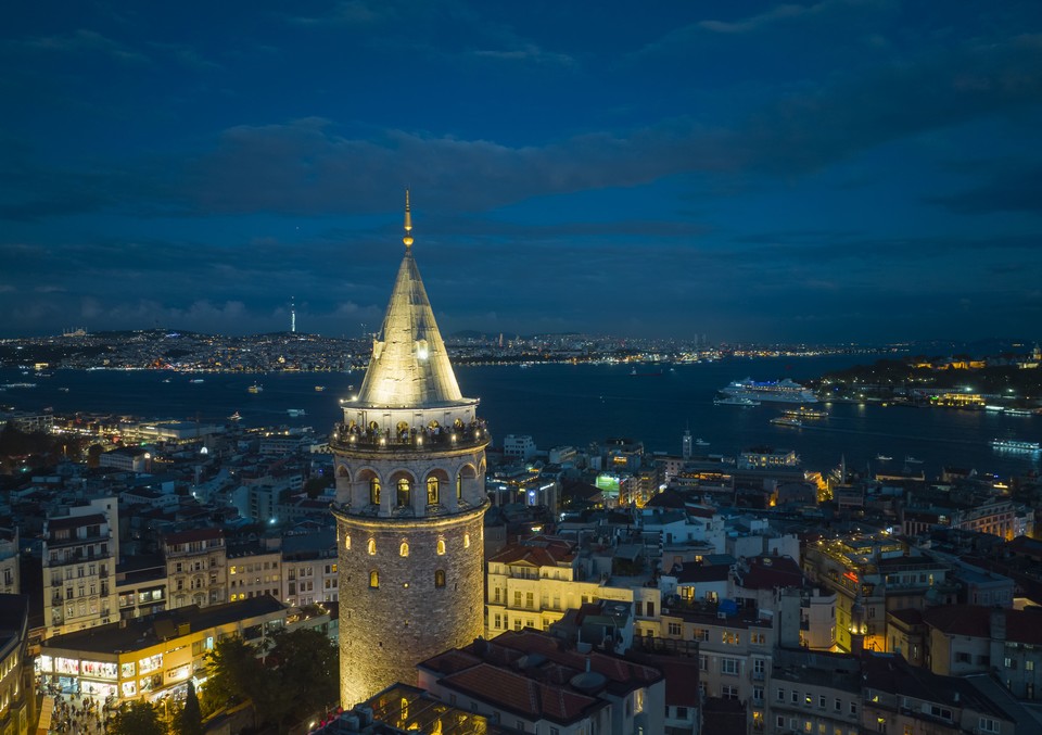 이스탄불의 상징 중 하나인 갈라타 타워. 사진=튀르키예문화관광부
