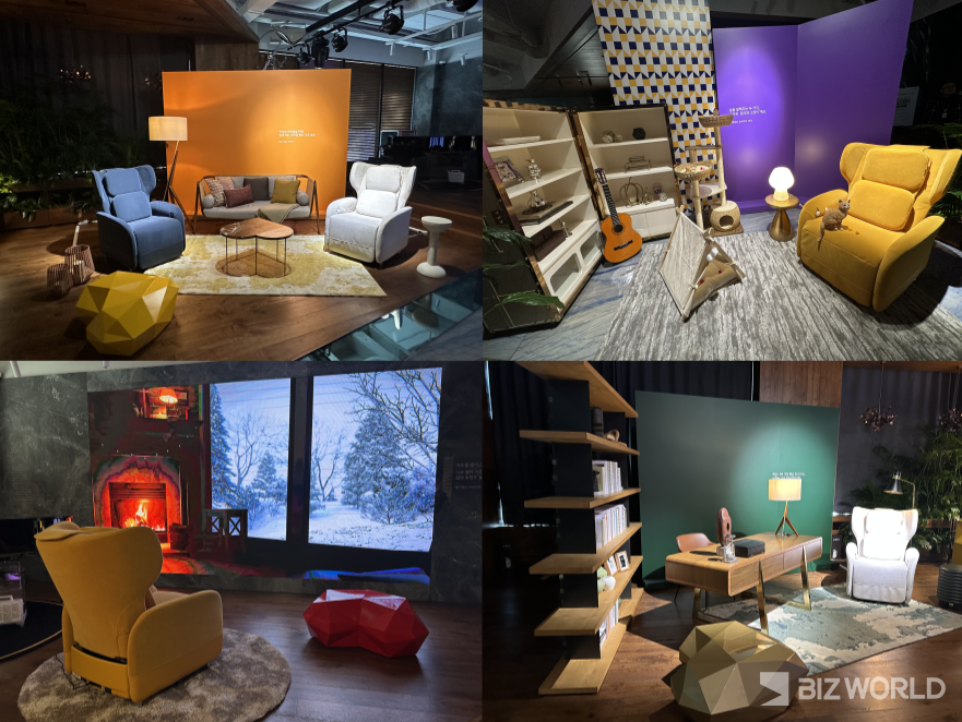 오는 22일까지 서울 강남구 도곡동 바디프랜드 본사 1층에서 열리는 파밀레 하우스 모습. 사진=김미진 기자