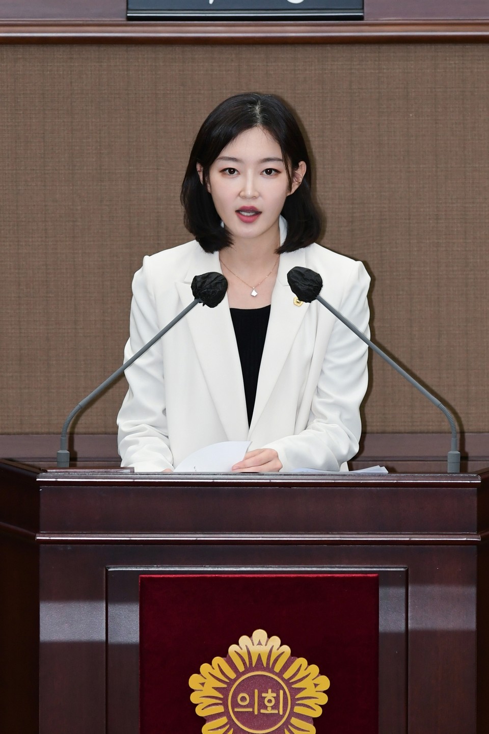 김혜지 서울시의원이 서울시의회 정례회에서 조례의 필요성에 대해 설명하고 있다. 사진=서울시의회