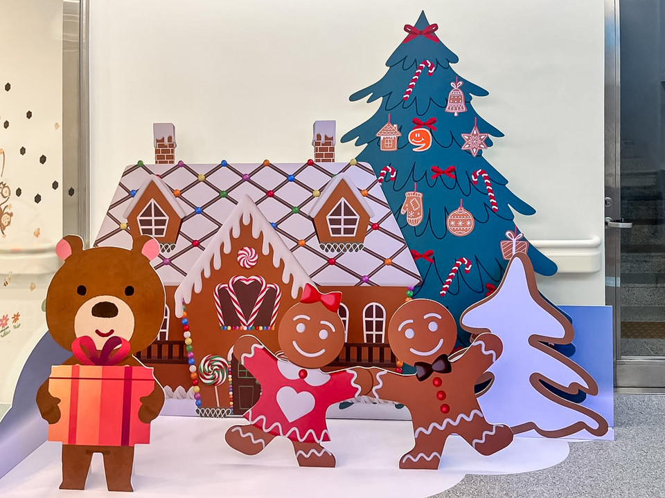 도토리하우스 내부 병동 인테리어 현장 사진(겨울). 사진=한화호텔앤드리조트