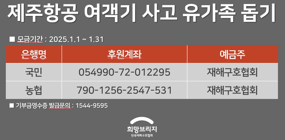 희망브리지 기부관련 정보. 사진=희망브리지
