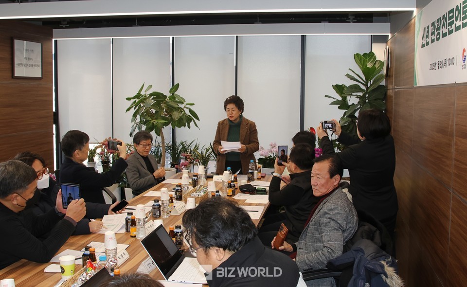 조태숙 서울시관광협회장이 인사말을 하고 있다. 사진=손진석 기자