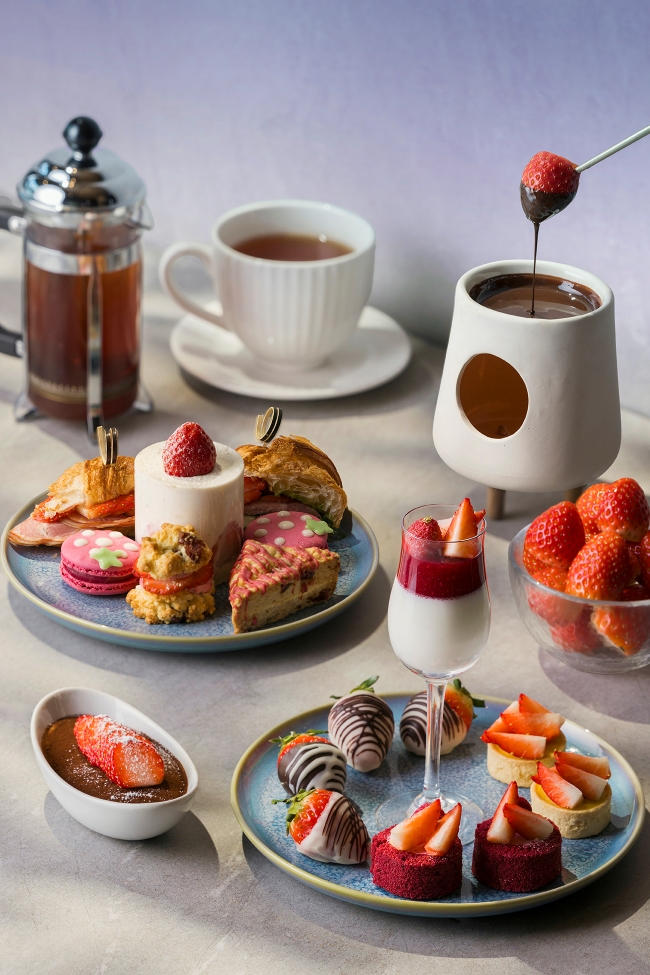 파크로쉬 리조트앤웰니스 ‘스트로베리 애프터눈 티 프로모션’. 사진=HDC리조트