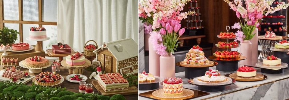 파라다이스 호텔앤리조트가 최상급 제철 딸기를 활용한 각양각색의 디저트를 선보이는 ‘스트로베리 블라썸’ 프로모션을 한다. 사진=파라다이스 호텔앤리조트