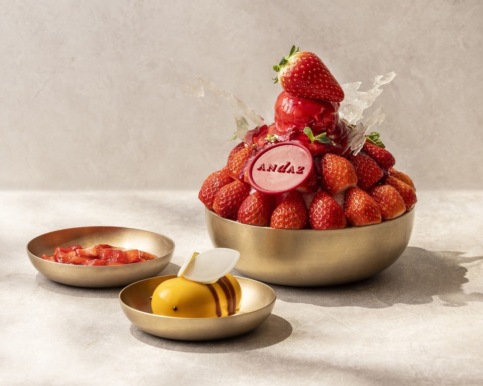 안다즈 서울 강남 ‘안다즈 스트로베리 빙수’. 사진=안다즈 서울 강남