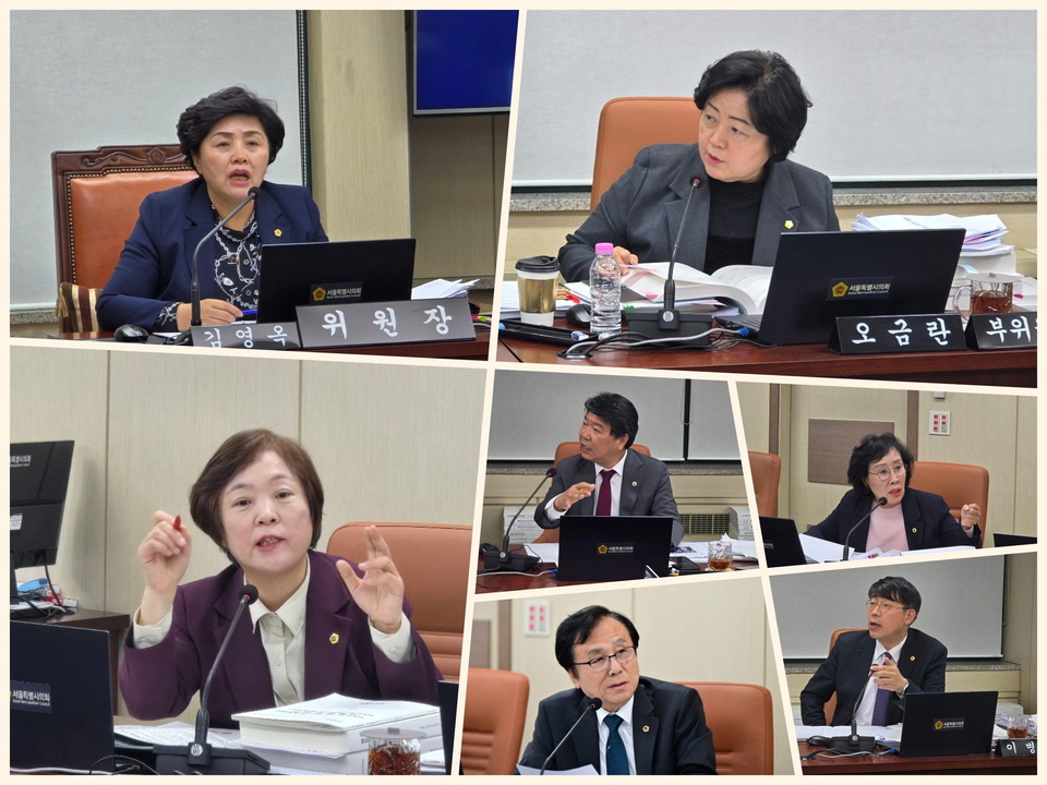 보건복지위원회 위원들. 사진=서울시의회 출입기자단, 서울시의회