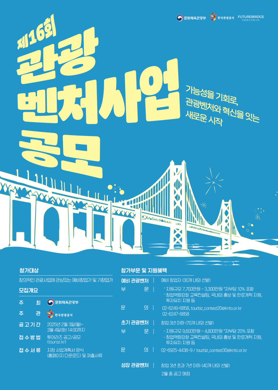 제16회 관광벤처사업공모 포스터. 사진=한국관광공사