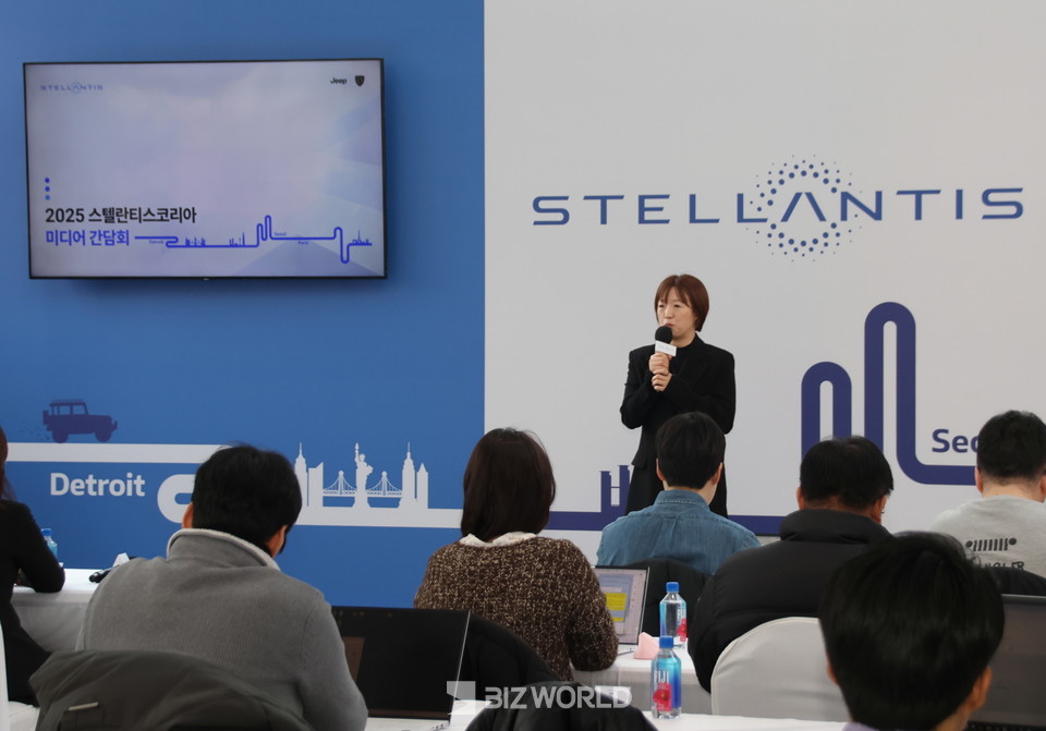 김미향 이사가 신년기자간담회를 진행하고 있다. 사진=손진석 기자