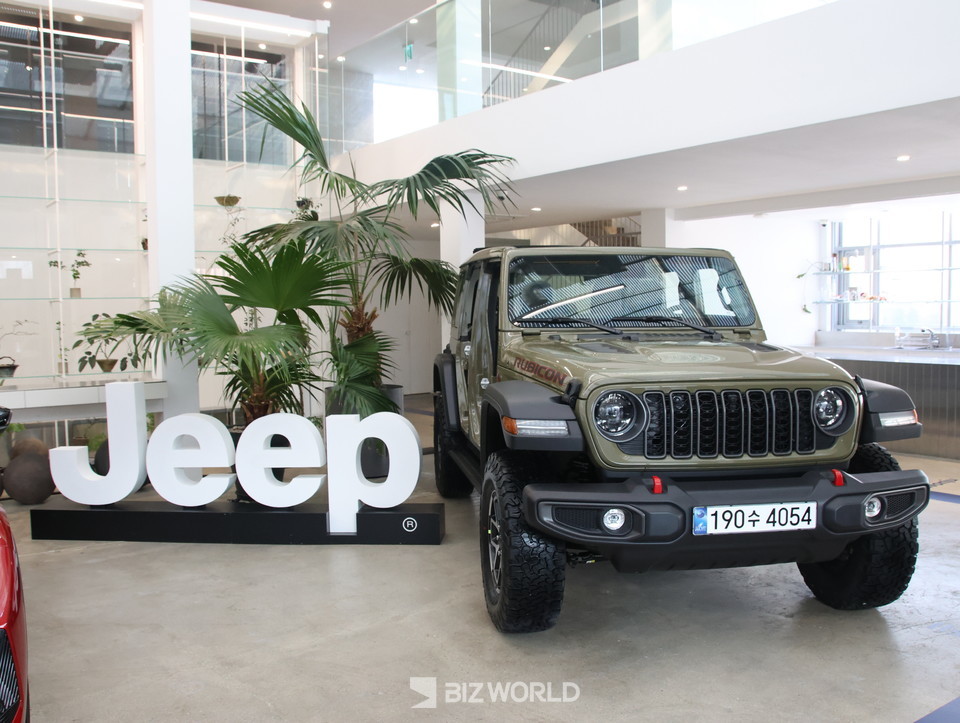 행사장에 전시되어 있는 랭글러 ’41 에디션. 사진=손진석 기자