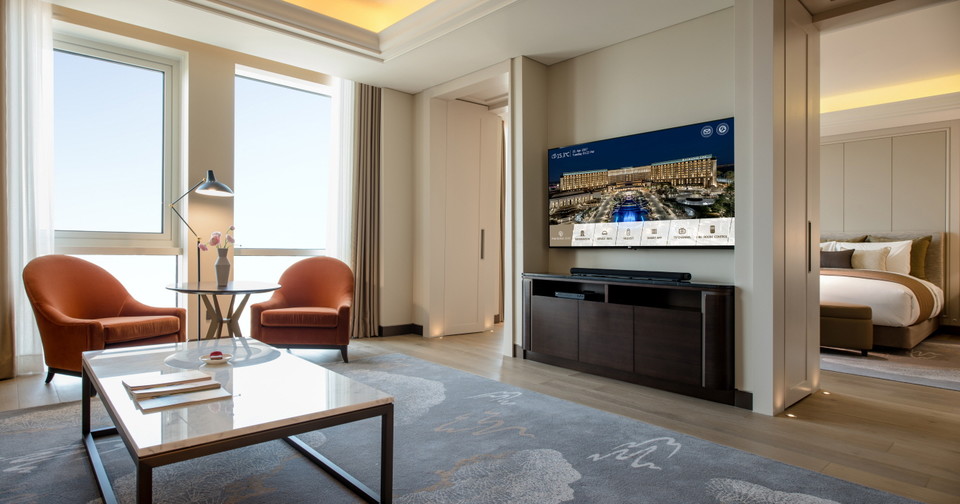 파라다이스시티 호텔 '디럭스 스위트' 객실. 사진=파라다이스시티