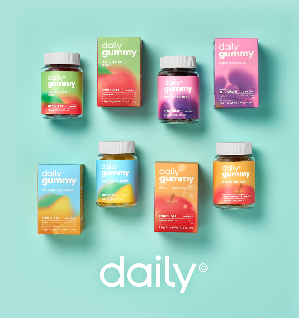 데일리 신제품 제로슈가 ‘데일리구미’ 4종. 사진=엔라이즈