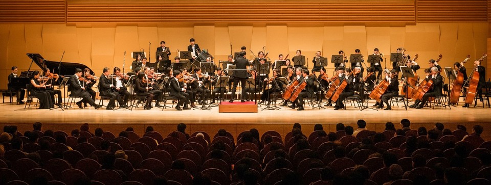 지난 23일 경기도 성남아트센터 콘서트홀에서 개최된 ‘제11회 빛의 소리 나눔콘서트’ 현장 모습. 사진=한미약품