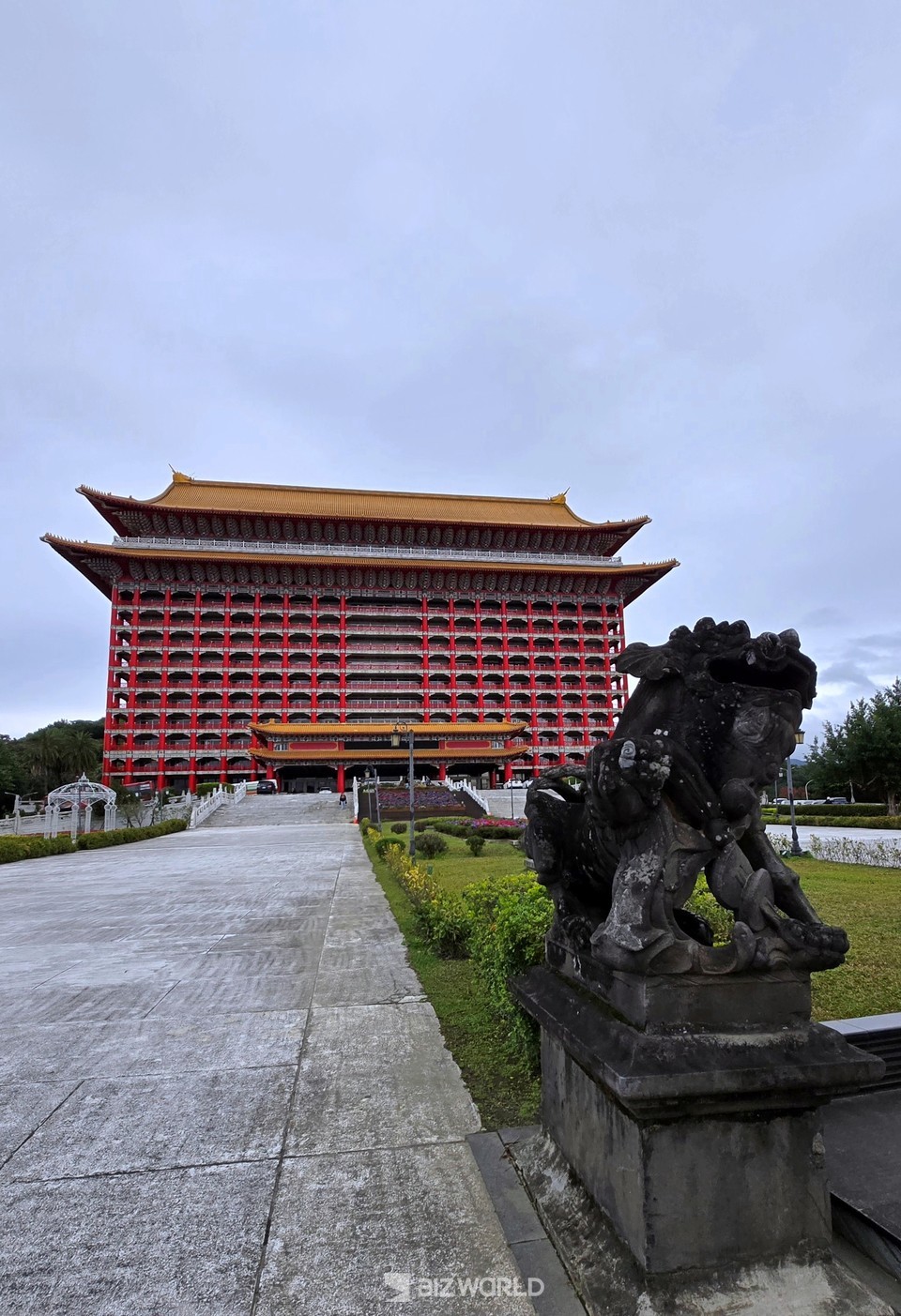 원산대반전 정문에서 바라본 전경. 타이완=손진석 기자