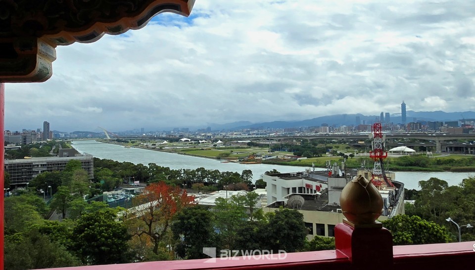 원산대반점에서 바라본 타이베이 전경. 타이완=손진석 기자