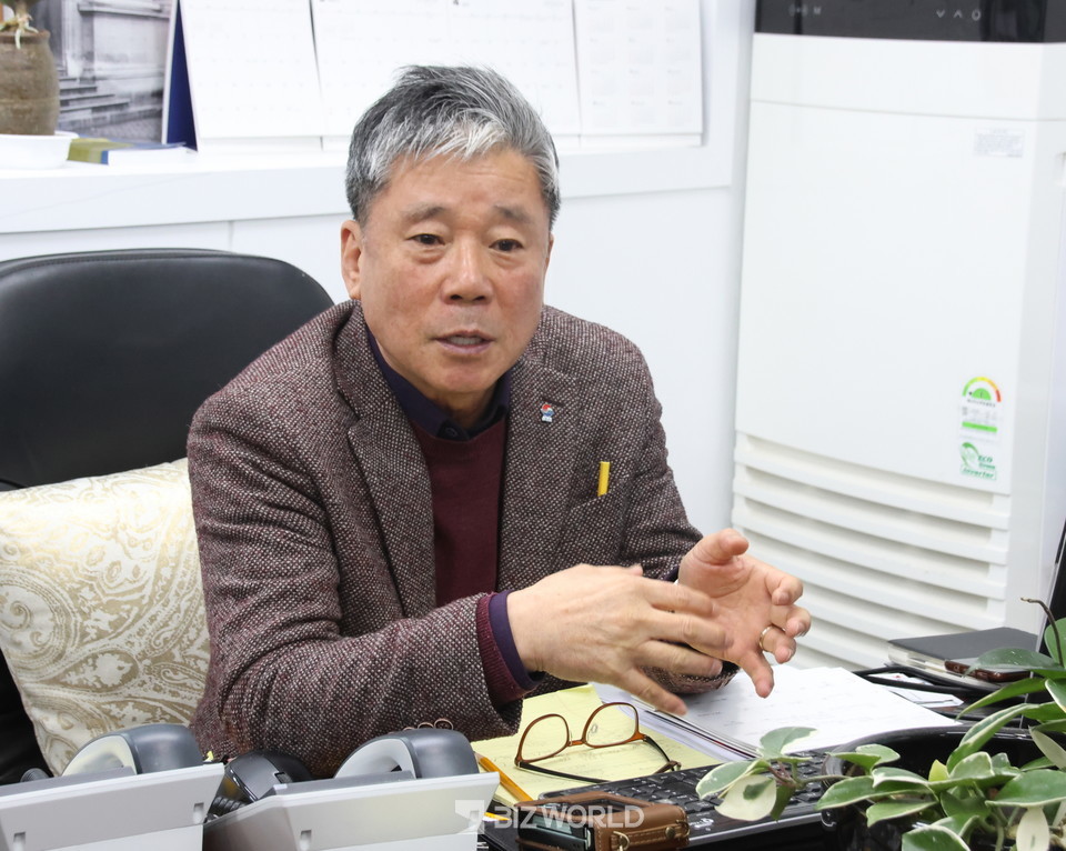 정해진 서울시관광협회 국내외여행업위원장이 서울시 관광에 대해 이야기 하고 있다. 사진=손진석 기자