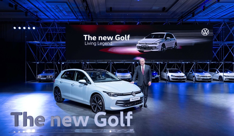 신형 골프 전측면. 사진=폭스바겐 코리아