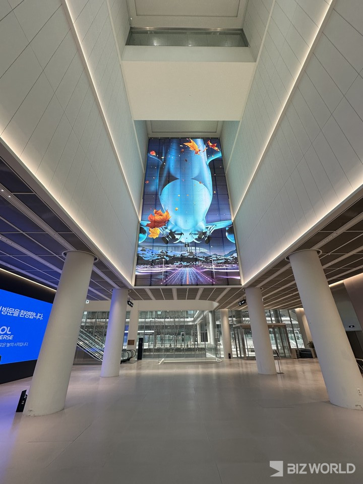 지난 18일 오후 경기 성남 판교 소재 '텐엑스타워' 1층 로비 모습. 사진=김미진 기자