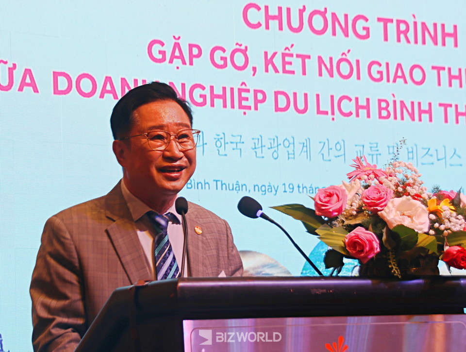 이창근 주한 베트남 관광대사가 인사말을 하고 있다. 베트남(빈투언성)=손진석 기자