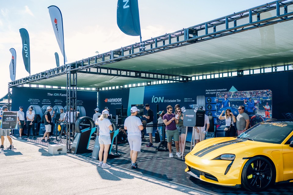한국타이어 일렉트리파이 엑스포 부스 전경. 사진=한국타이어