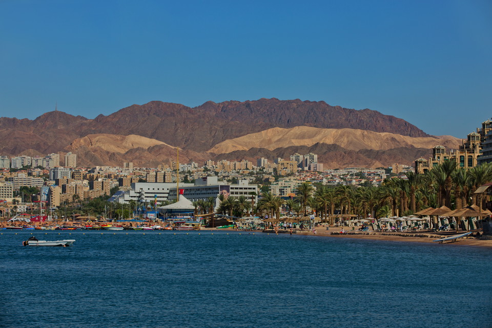 홍해와 맞다아 있어 해산물이 풍부한 이스라엘 최남단 도시 에이라트 전경. 사진=이스라엘관광청