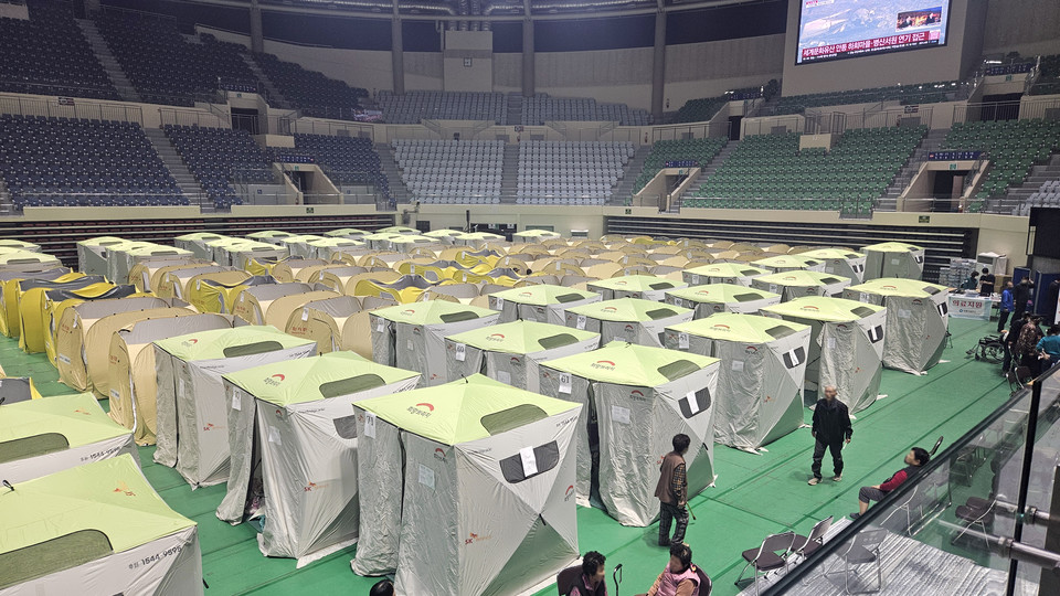 희망브리지가 경북 안동에 긴급 지원한 구호물자. 사진=희망브리지