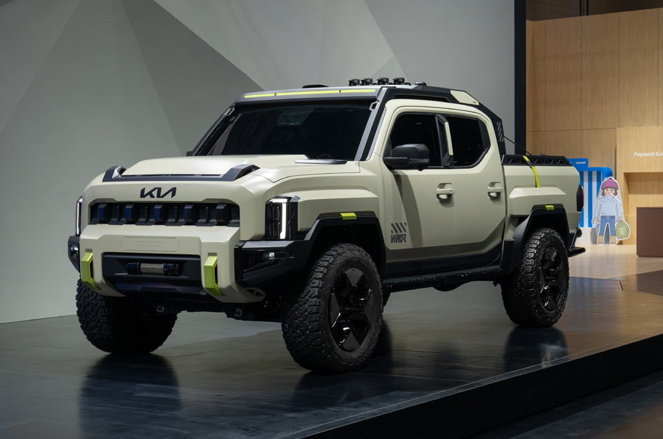 기아관 '타스만 존'에 전시된 타스만 위켄더. 사진=기아