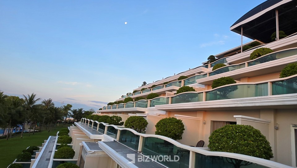 씨 링크스 비치 호텔 발코니에서 바라본 모습. 베트남=손진석 기자