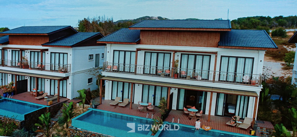 에덴씨 카가 비치 리조트 산둔 풀빌라 외관. 베트남=손진석 기자