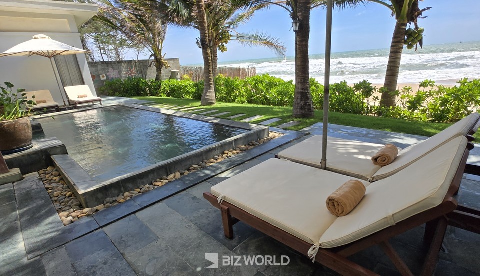 소나타 리조트 & 스파 방갈로는 해변 바로 옆에 위치해 있다. 베트남=손진석 기자