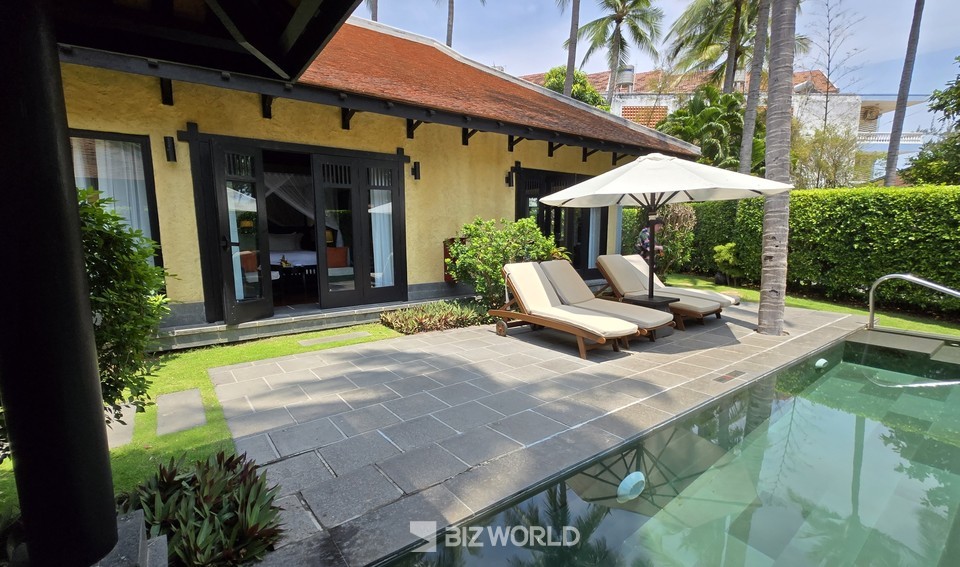 개인 수영장과 개인 파티오 식사가 가능한 스타일리시 디자인의 투 베드룸 레지던스 풀 빌라. 베트남=손진석 기자