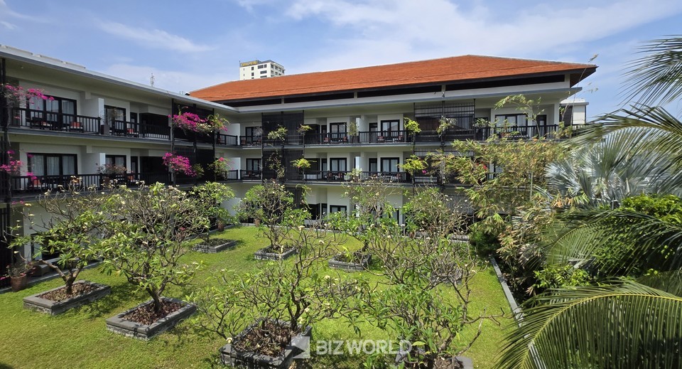 객실 발코니에서 바라본 리조트 모습. 베트남=손진석 기자