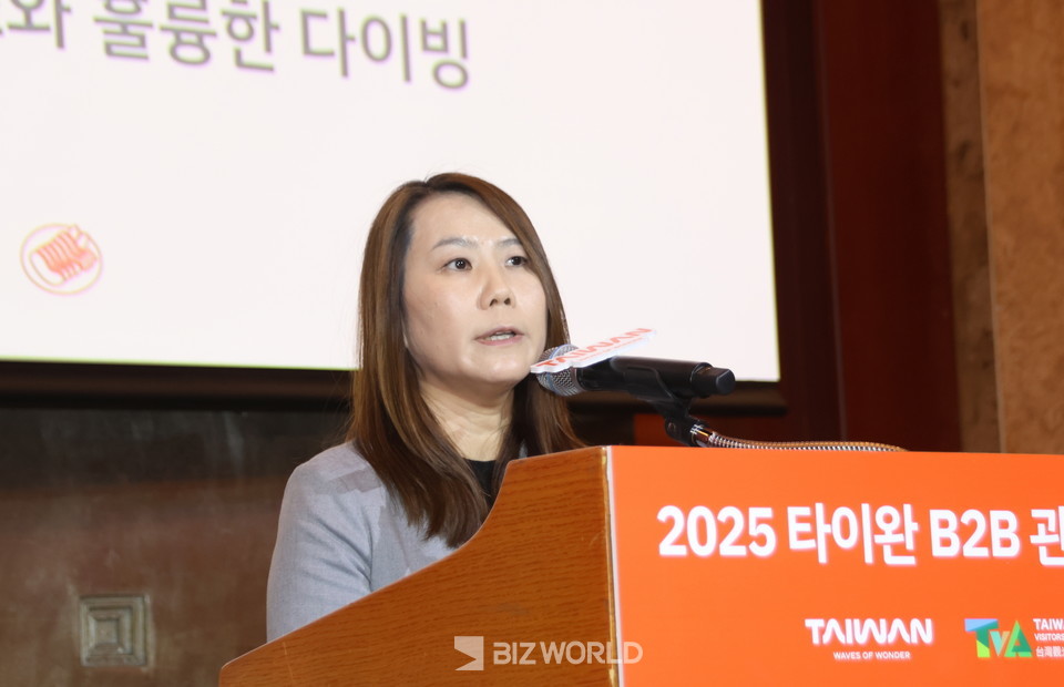 곽생여(郭笙如) 대만관광청 서울사무소 소장이 개회사를 하고 있다. 사진=손진석 기자