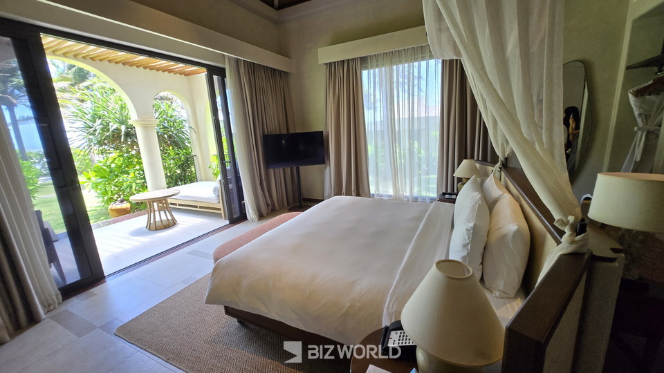 래디슨 리조트 룸에서 바라본 모습. 베트남=손진석 기자