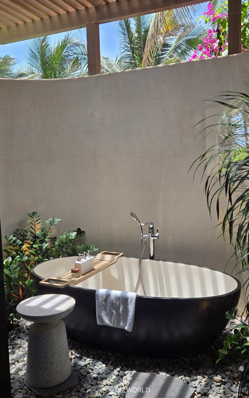 래디슨 리조트 룸의 욕실. 베트남=손진석 기자