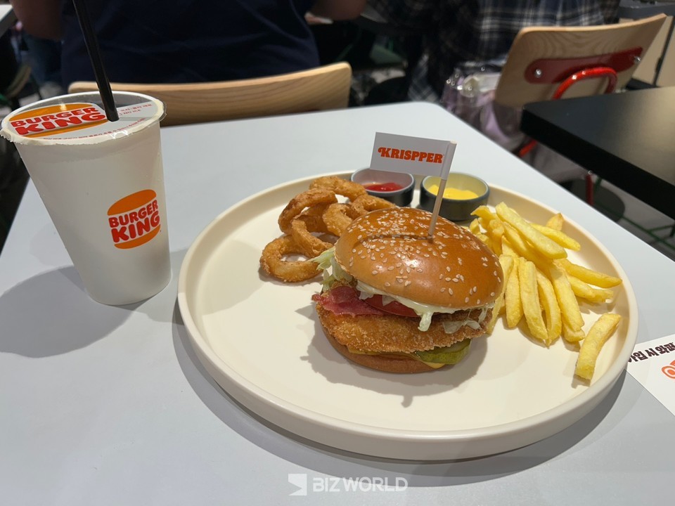 통가슴살로 만든 크리스퍼의 모습. 사진=김선주 기자