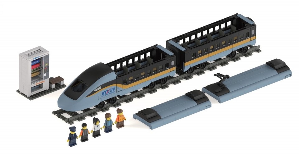 KTX청룡 열차 블록. 사진=코레일 유통