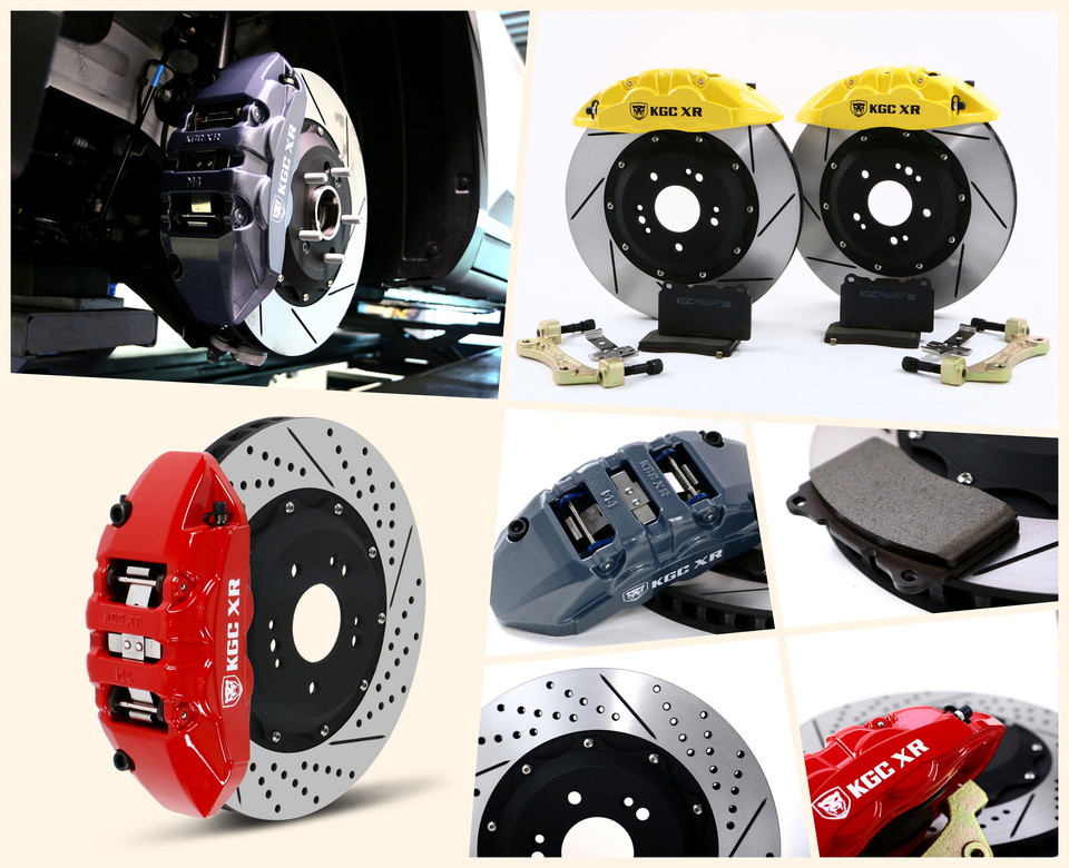 KGC 코리아 브레이크 캘리퍼와 디스크, 패드 제품. 사진=KGC 코리아