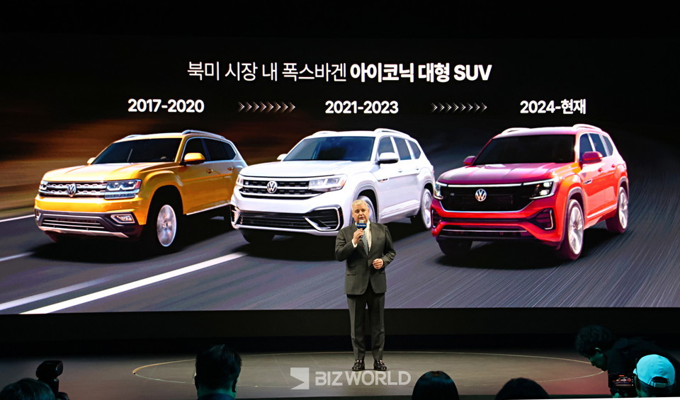 틸셰어 폭스바겐코리아 사장이 인사말을 하고 있다. 사진=손진석 기자