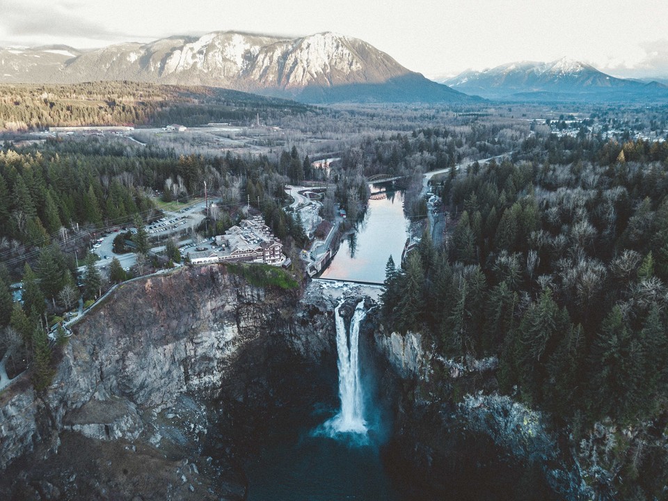 스노퀄미 폭포(Snoqualmie Falls). 사진=시애틀 관광청