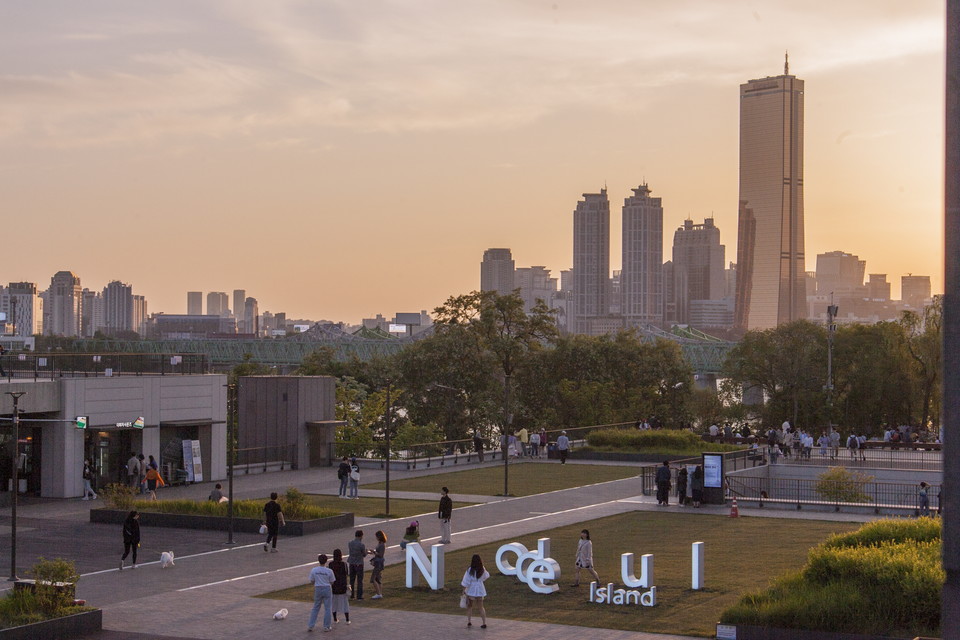 노들섬 노을 풍경. 사진=서울관광재단