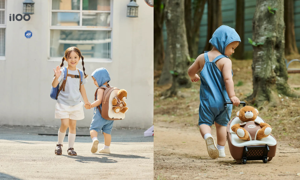 유아 전문 브랜드 ‘i100(아이백)’이 아이의 일상과 여행 등 다양한 활동에 모두 활용 가능한 ‘허그미 키즈 캐리어 백팩’을 최근 출시했다고 밝혔다. 사진=i100(아이백)