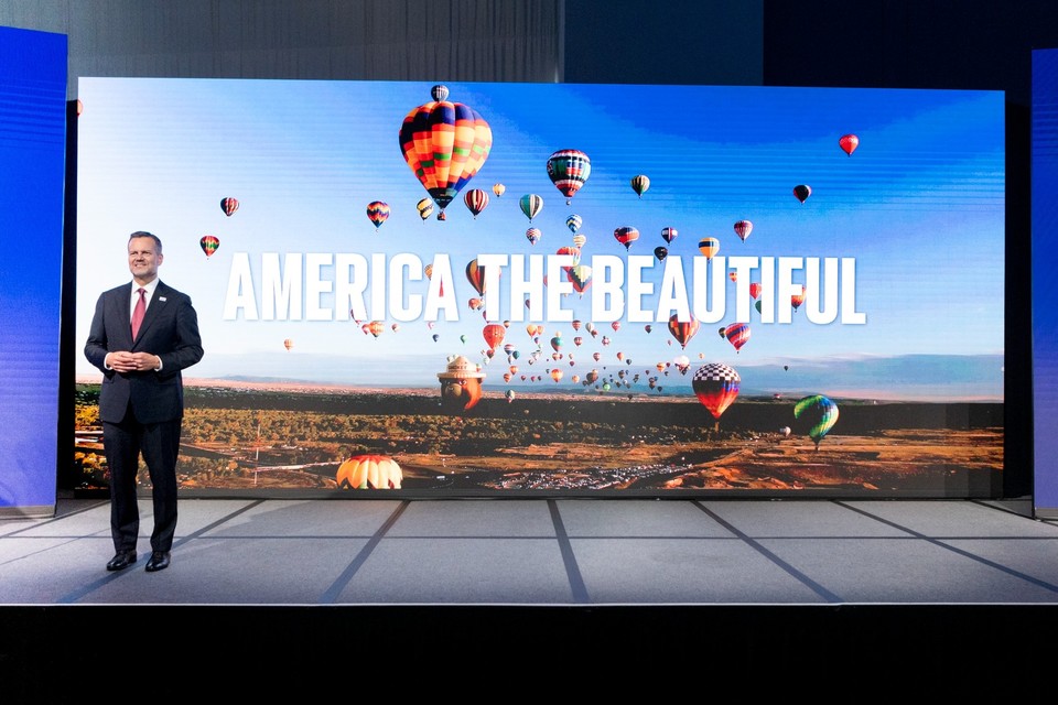 프레드 딕슨(Fred Dixon) 미국관광청장이 8월 공식 론칭 예정인 ‘아메리카 더 뷰티풀’에 대해 설명하고 있다. 사진=미국관광청