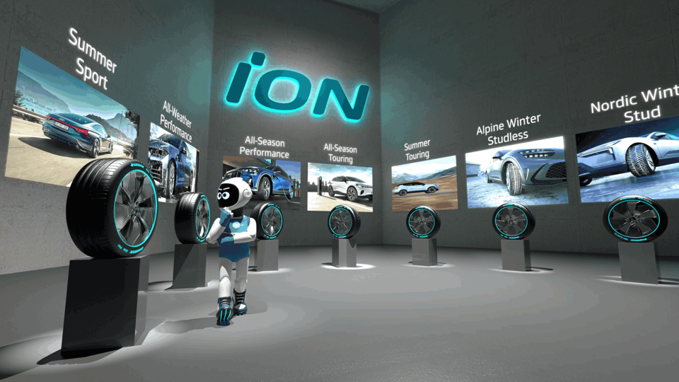 아이온 소재 모노마스 디지털 콘텐츠. 사진=한국타이어